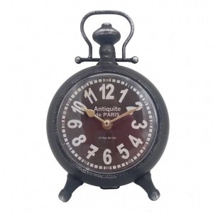 Relógio de mesa em metal estilo vintage 