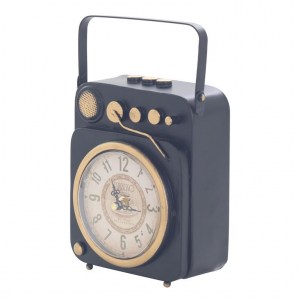 Relógio de mesa em metal estilo vintage 